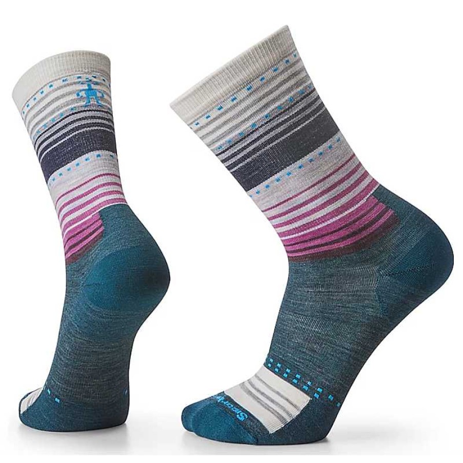 Accessories Smartwool | Smartwool Stitch Stripe Crew Socks Twilight Blue