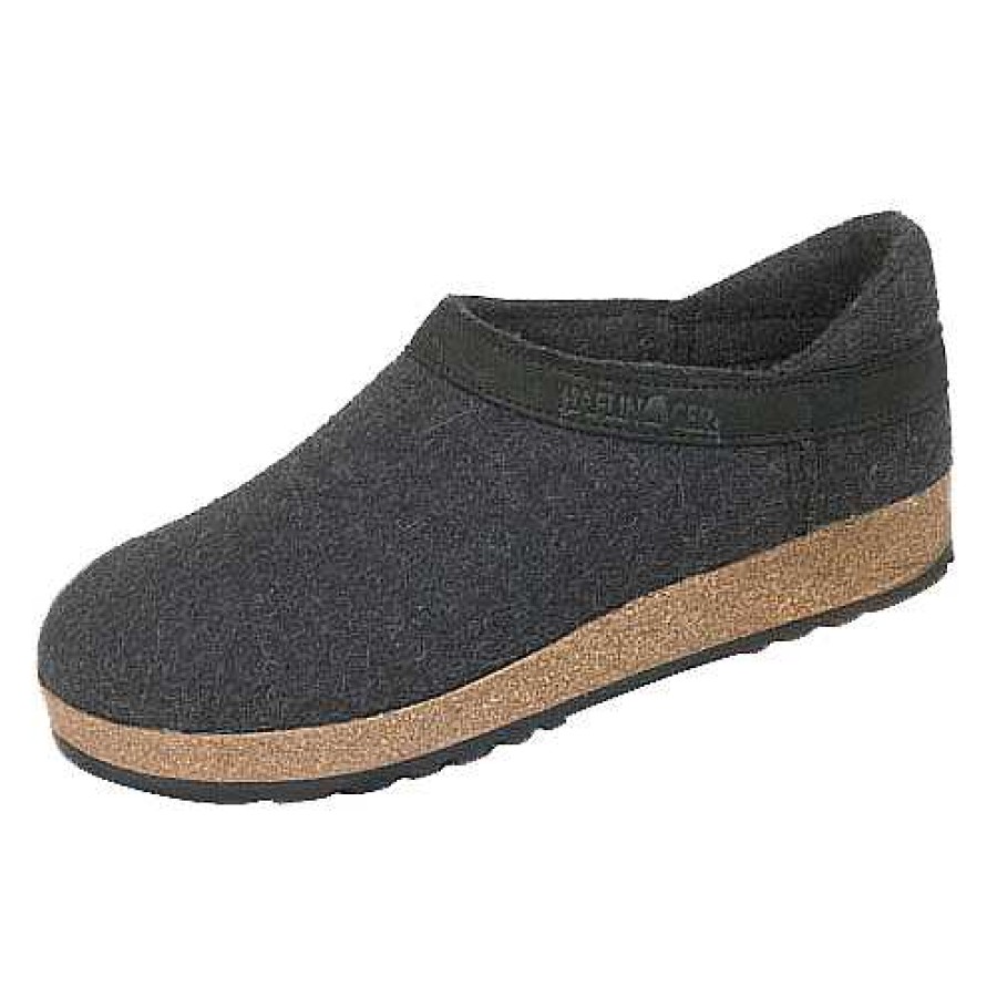 Men Haflinger | Haflinger Gzh Slipper - Charcoal