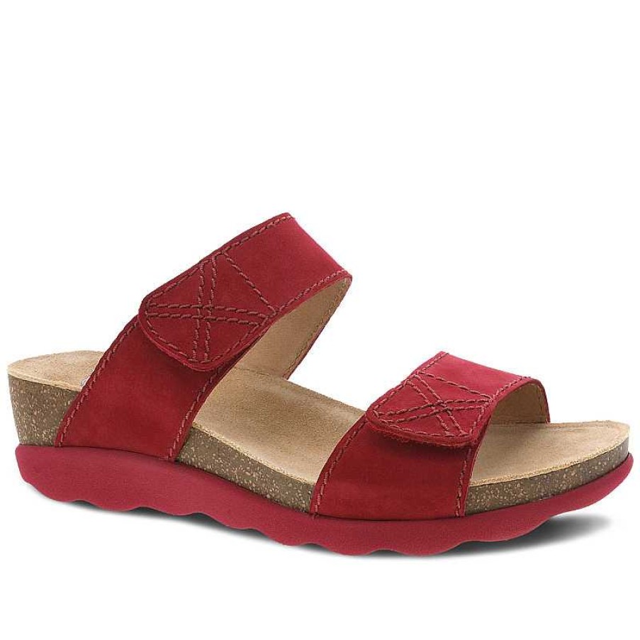 Women Dansko | Women'S Dansko Maddy - Red Milled Nubuck