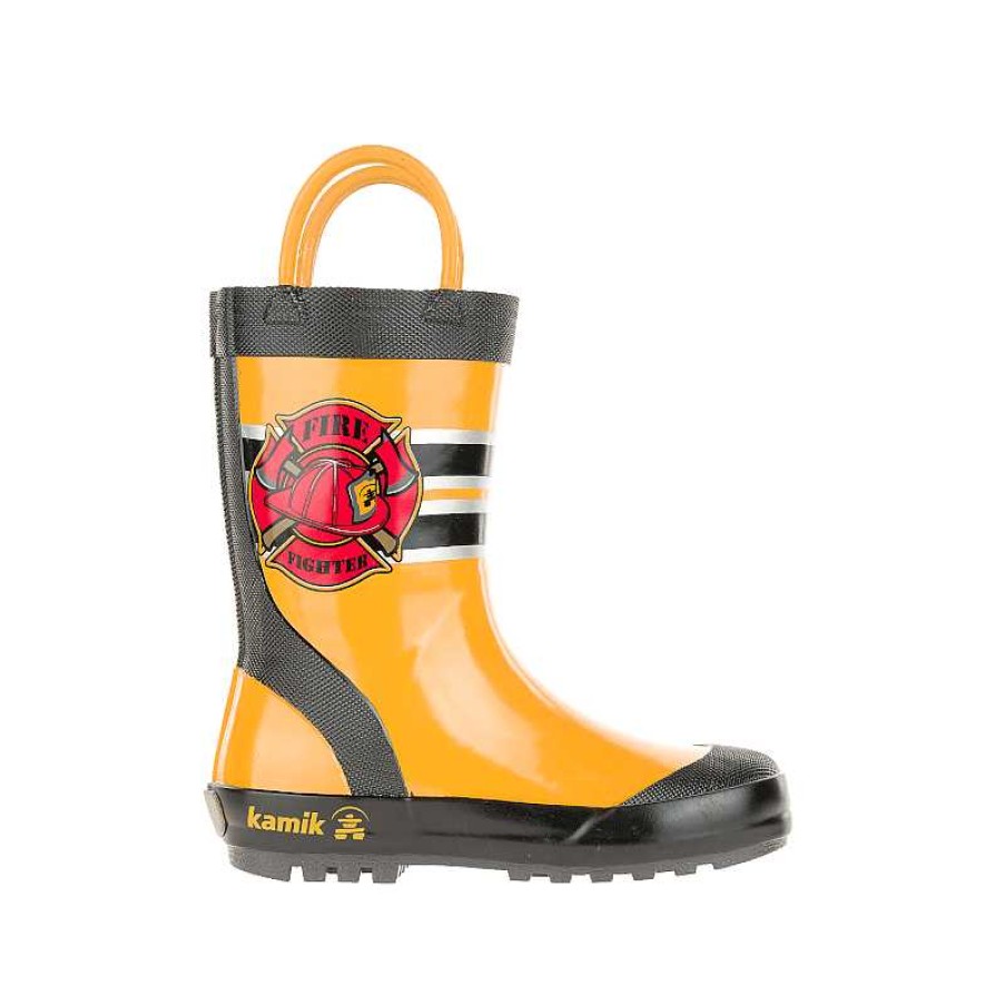 Kids Kamik | Kids' Kamik Fireman Rainboot Size 11-1 Yellow