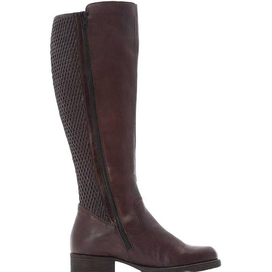 Women Rieker | Women'S Rieker Faith 91 Riding Boot Merbau/Moro