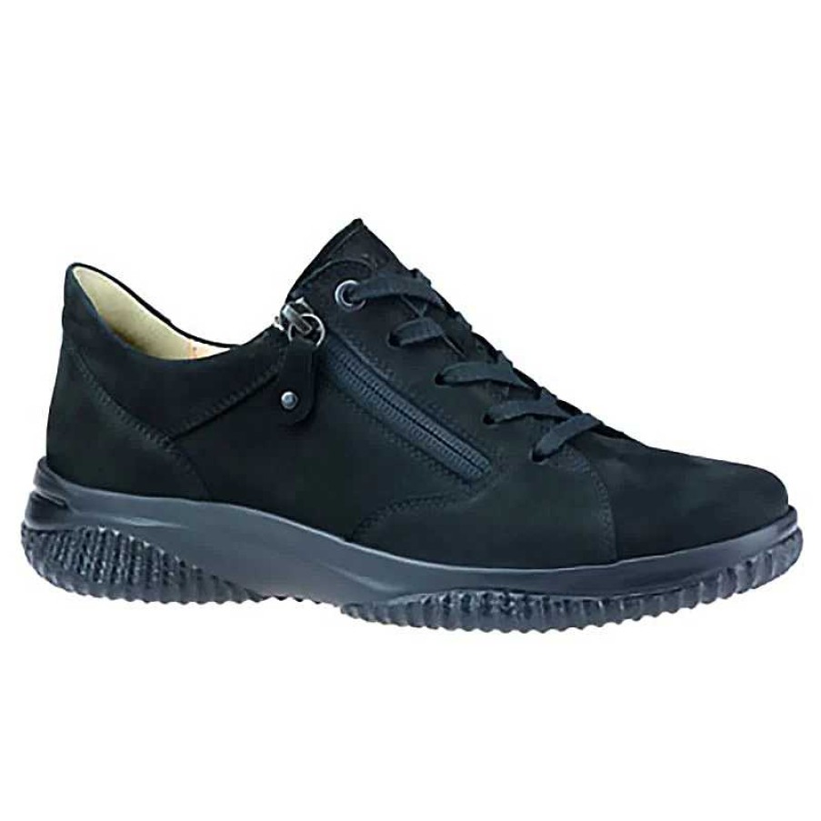 Women Hartjes | Women'S Hartjes Ethno Shoe - Schwarz Nubuck - Uk Sizing