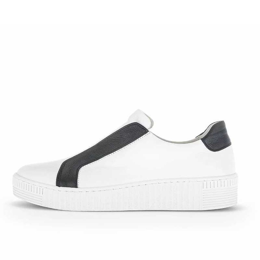 Women Gabor | Women'S Gabor Emma 3.335 - Weiss/Schwarz - Uk Sizing