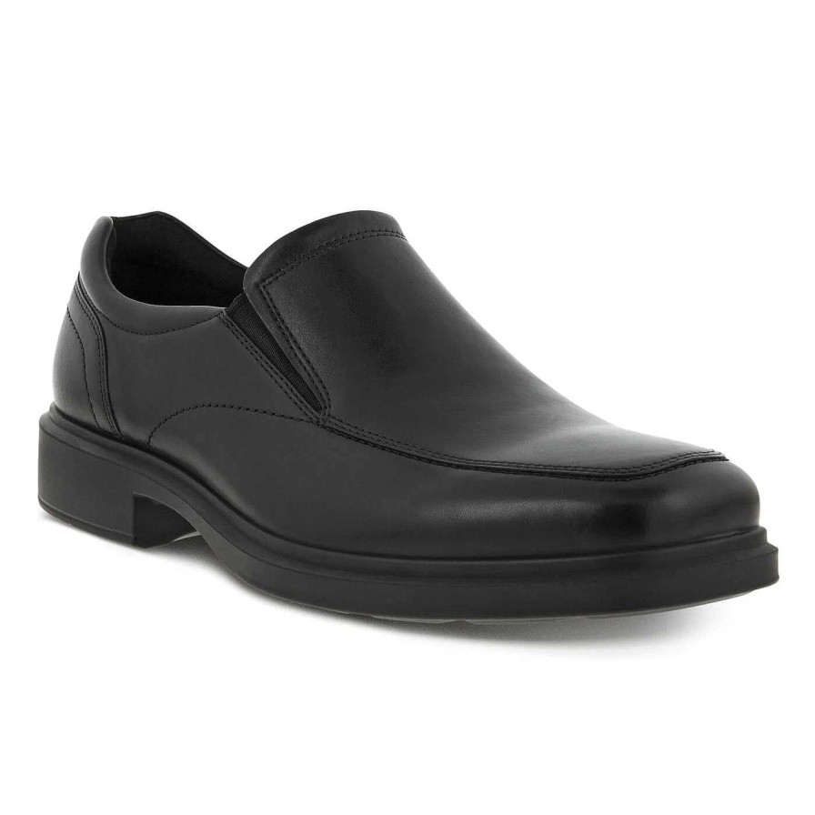 Men ECCO | Men'S Ecco Helsinki 2.0 Apron Toe Slip-On - Black