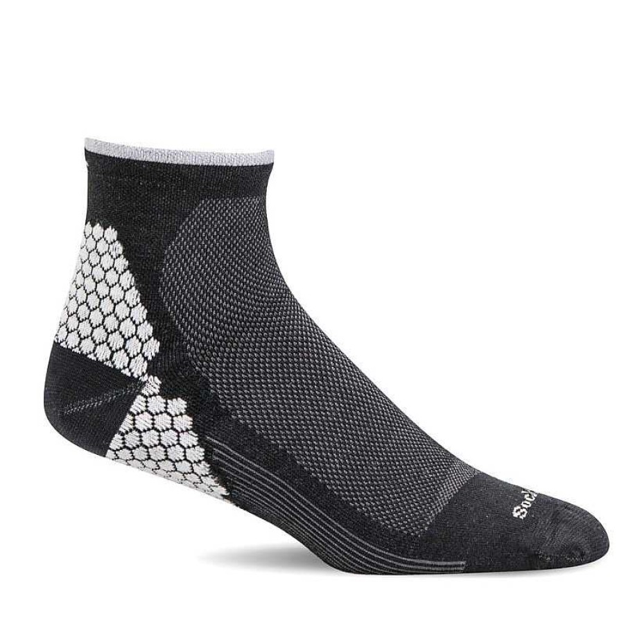 Accessories Sockwell | Men'S Sockwell Plantar Sport Quarter - Charcoal