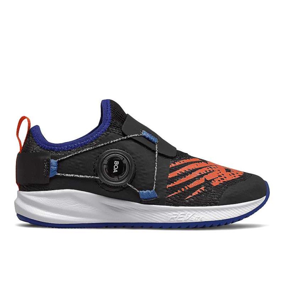 Kids New Balance | Kids' New Balance Fuelcore Reveal Pkrvllb2 Size 10.5-3 - Black|Marine Blue|Team Orange