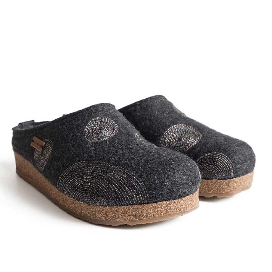 Women Haflinger | Women'S Haflinger Spirit Slipper - Charcoal