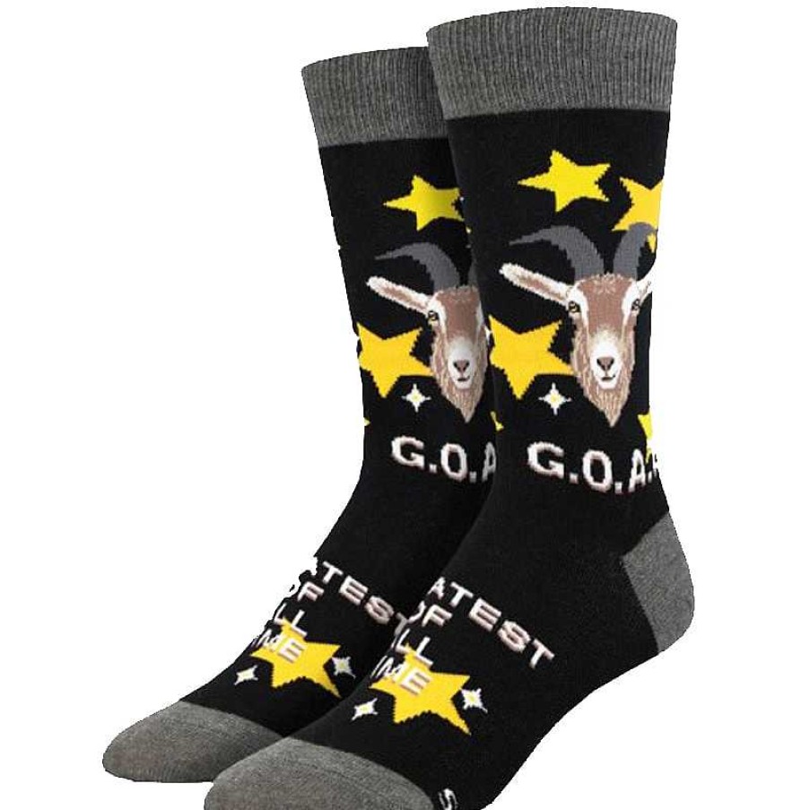 Accessories Socksmith | Socksmith Goat Crew Socks - Black