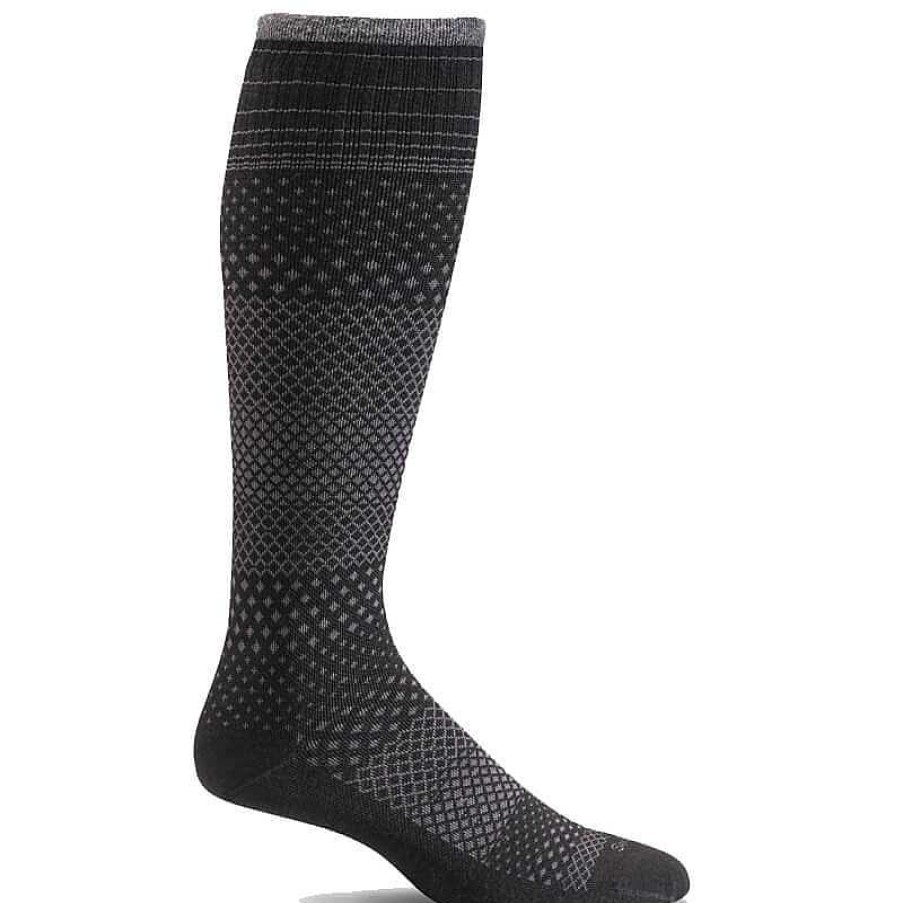 Accessories Sockwell | Women'S Sockwell Micro Grade Moderate Graduated Compression Socks - Black