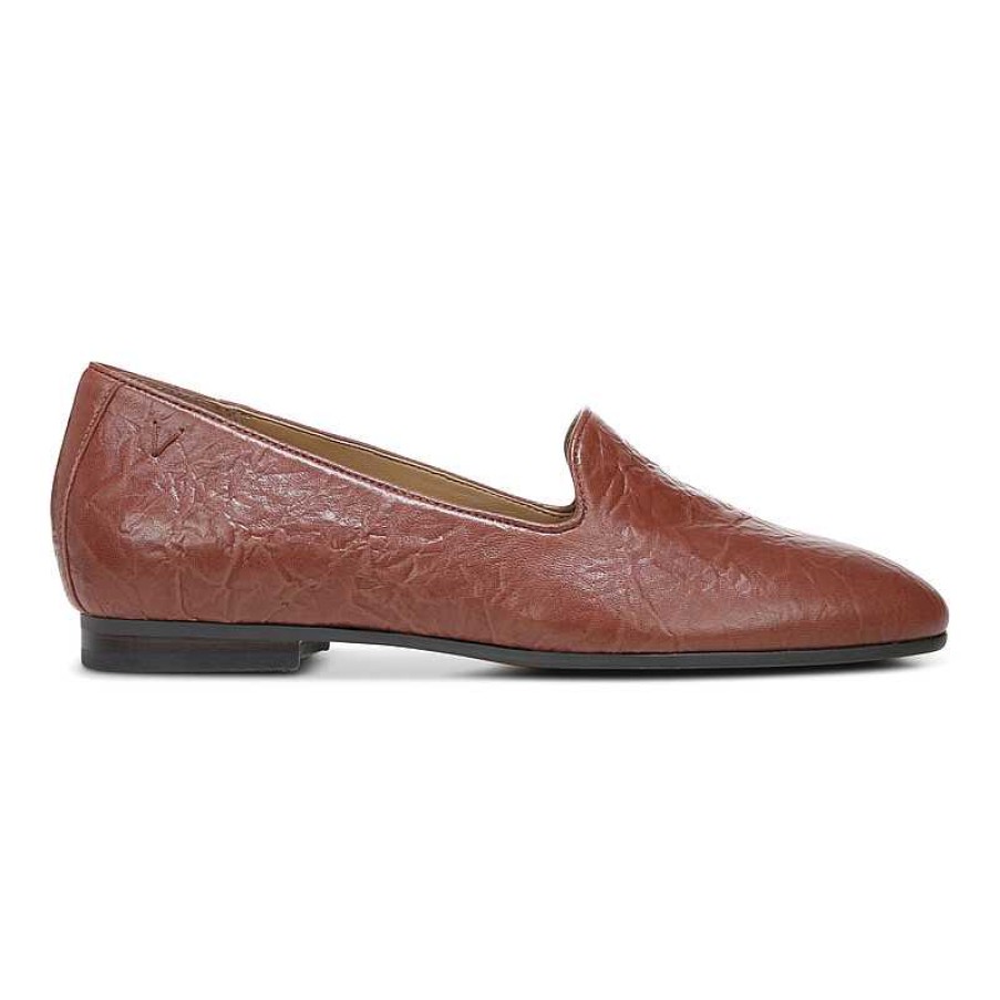 Women Vionic | Women'S Vionic Willa Ll Crinkle Loafer - Brown