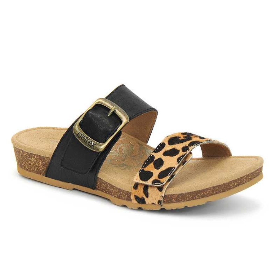 Women Aetrex | Women'S Aetrex Daisy - Leopard