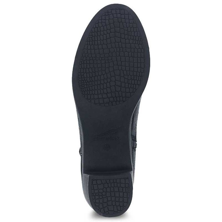 Women Dansko | Women'S Dansko Cagney - Black Burnished Suede