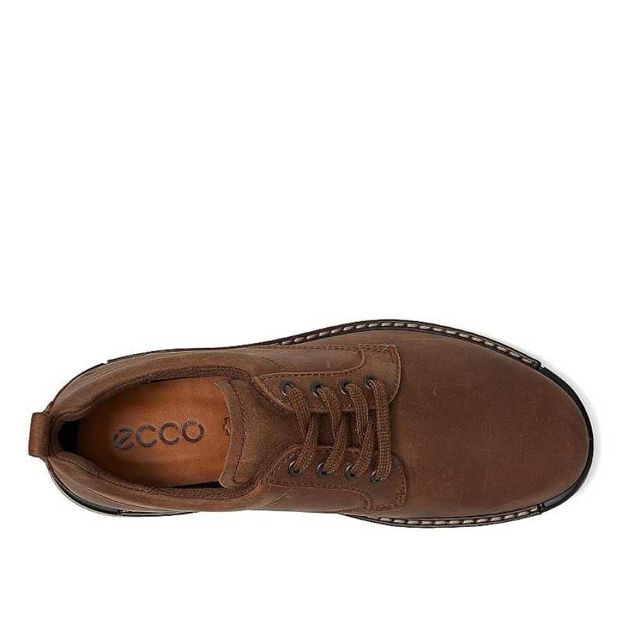 Men ECCO | Men'S Ecco Fusion Plain Toe Oxford - Cocoa Brown