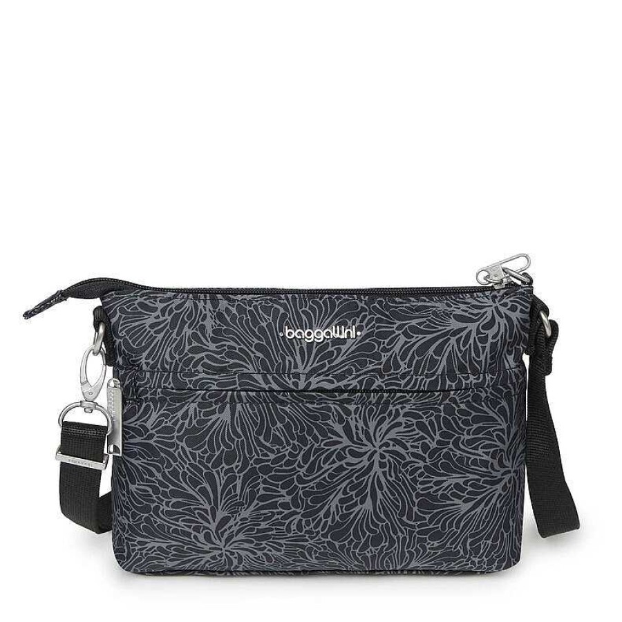 Accessories Baggallini | Baggallini Memento Crossbody - Midnight Blossom