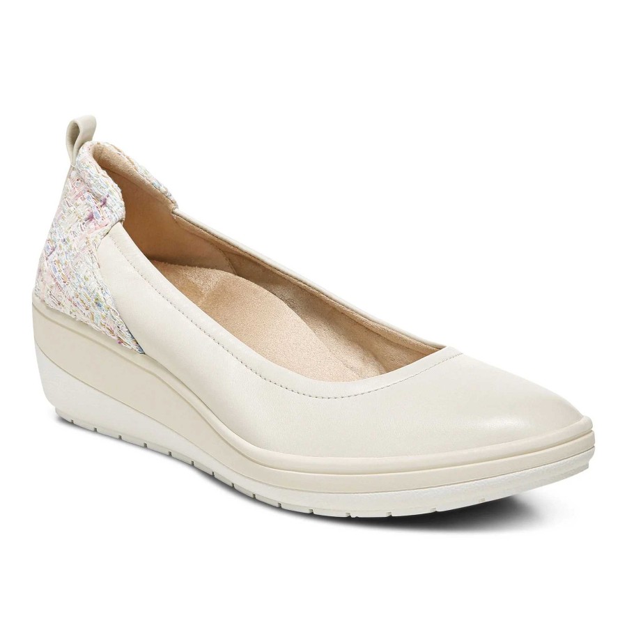 Women Vionic | Women'S Vionic Jacey Wedge - Cream