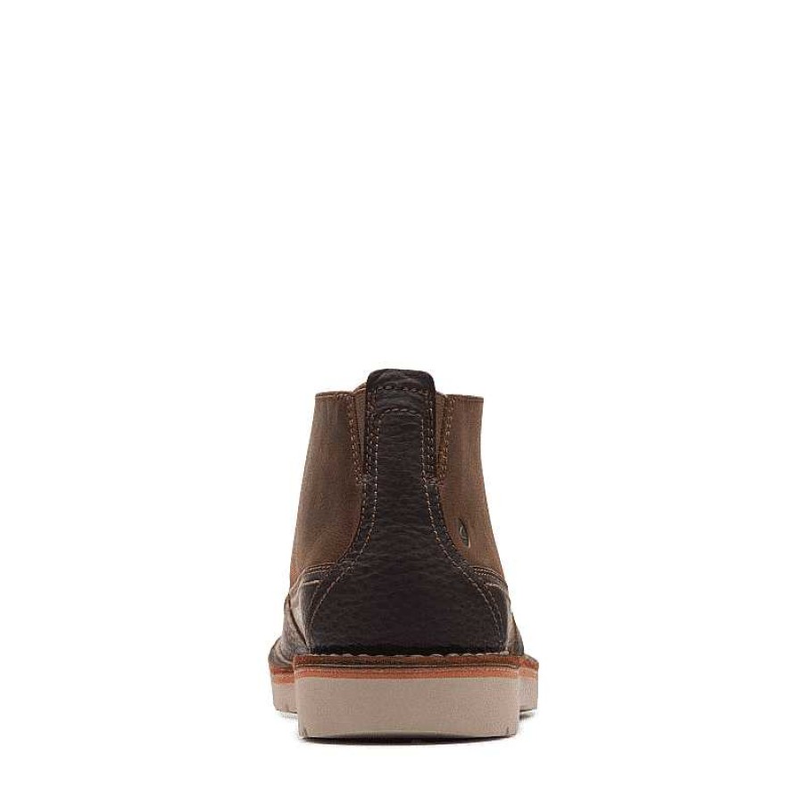 Men Clarks | Men'S Clarks Eastford Mid - Dark Brown