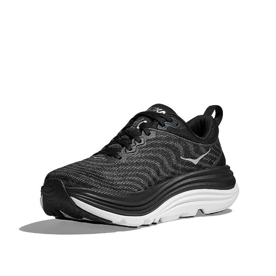 Men Hoka | Men'S Hoka Gaviota 5 - Black/White (Bwht)