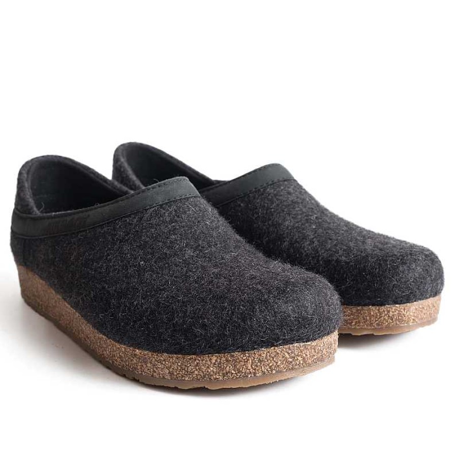 Men Haflinger | Haflinger Gzh Slipper - Charcoal