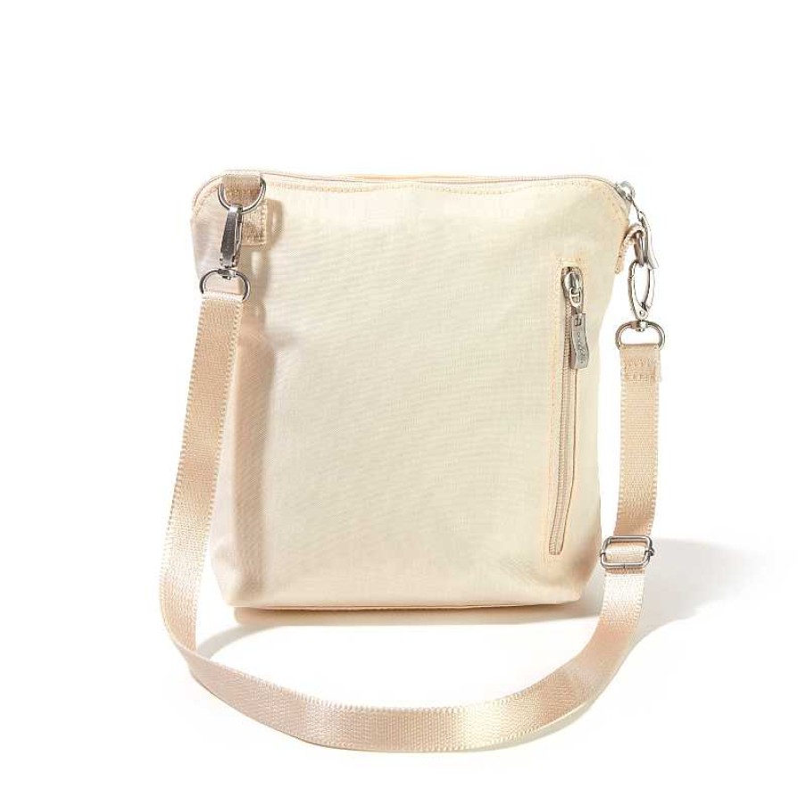 Accessories Baggallini | Baggallini Modern Pocket Crossbody Light Beige Faux Shearling