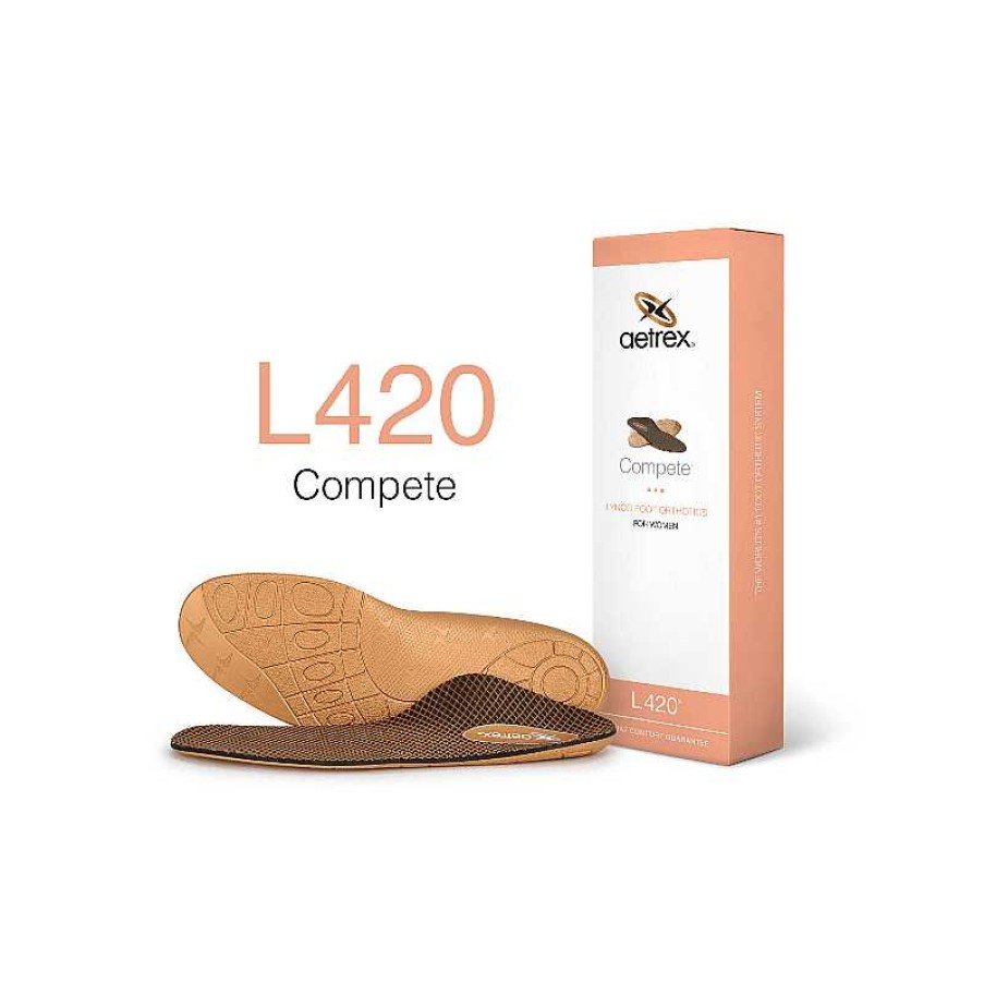 Accessories Aetrex | Women'S Aetrex L420 Sport/Compete Flat/Low Arch Orthotic