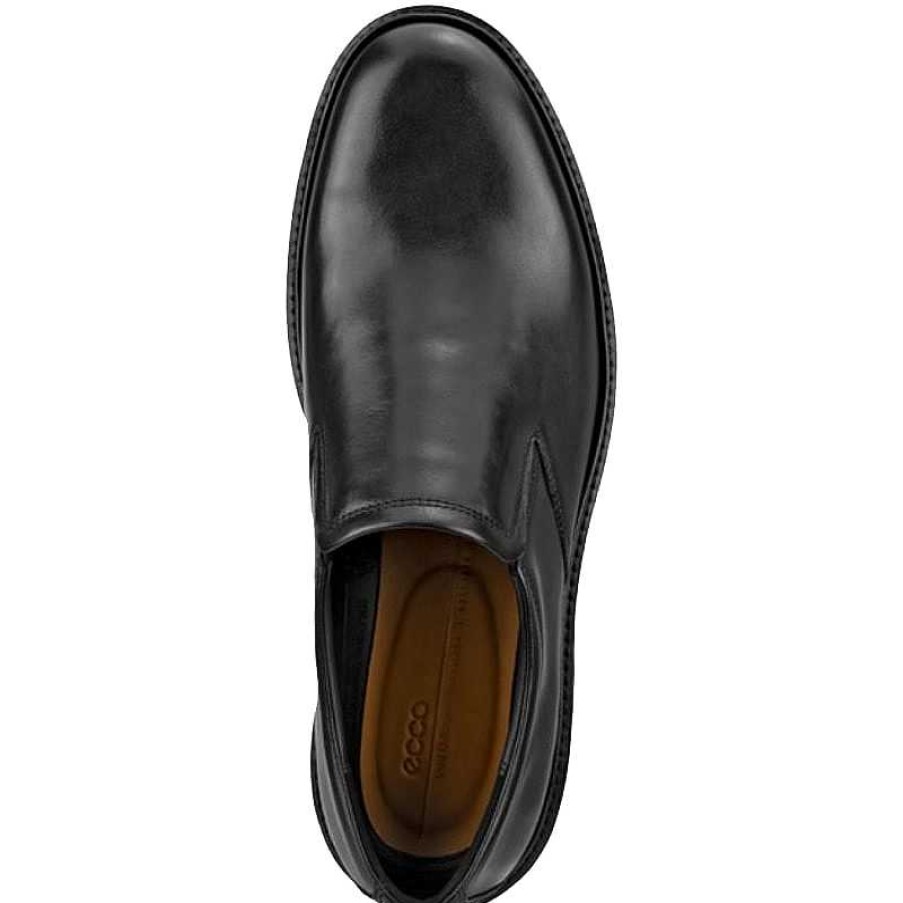 Men ECCO | Men'S Ecco Metropole London Slip-On - Black