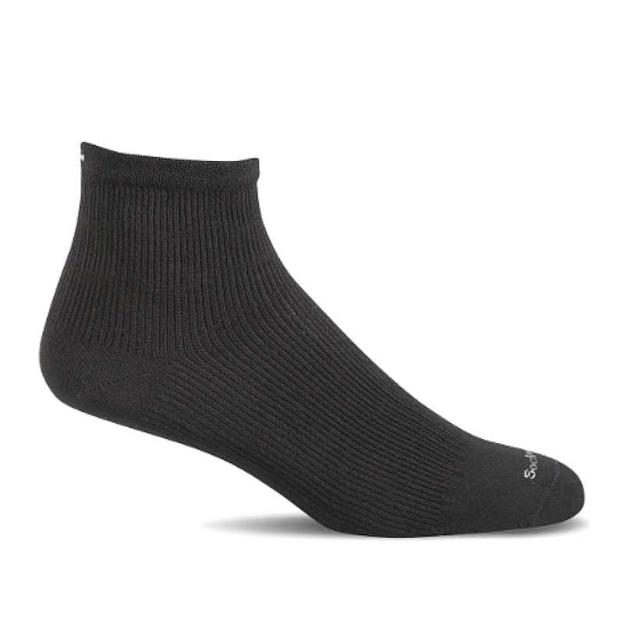 Accessories Sockwell | Women'S Sockwell Plantar Ease Quarter Solid - Black