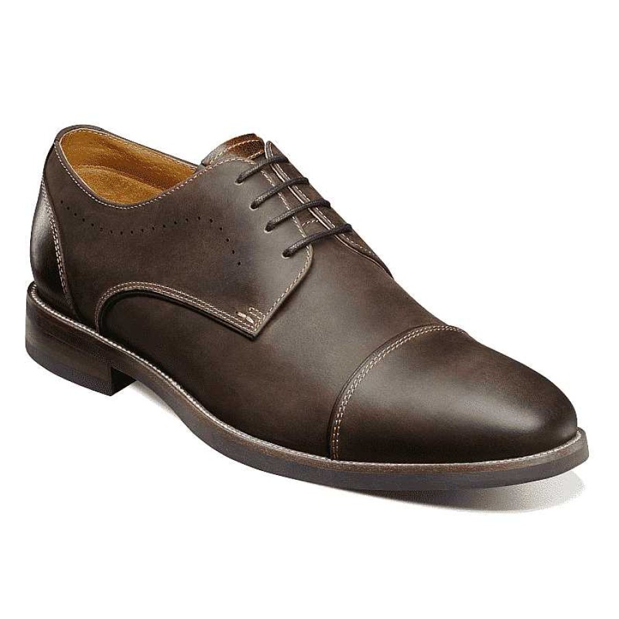 Men Florsheim | Men'S Florsheim Uptown Cap Toe Oxford - Brown