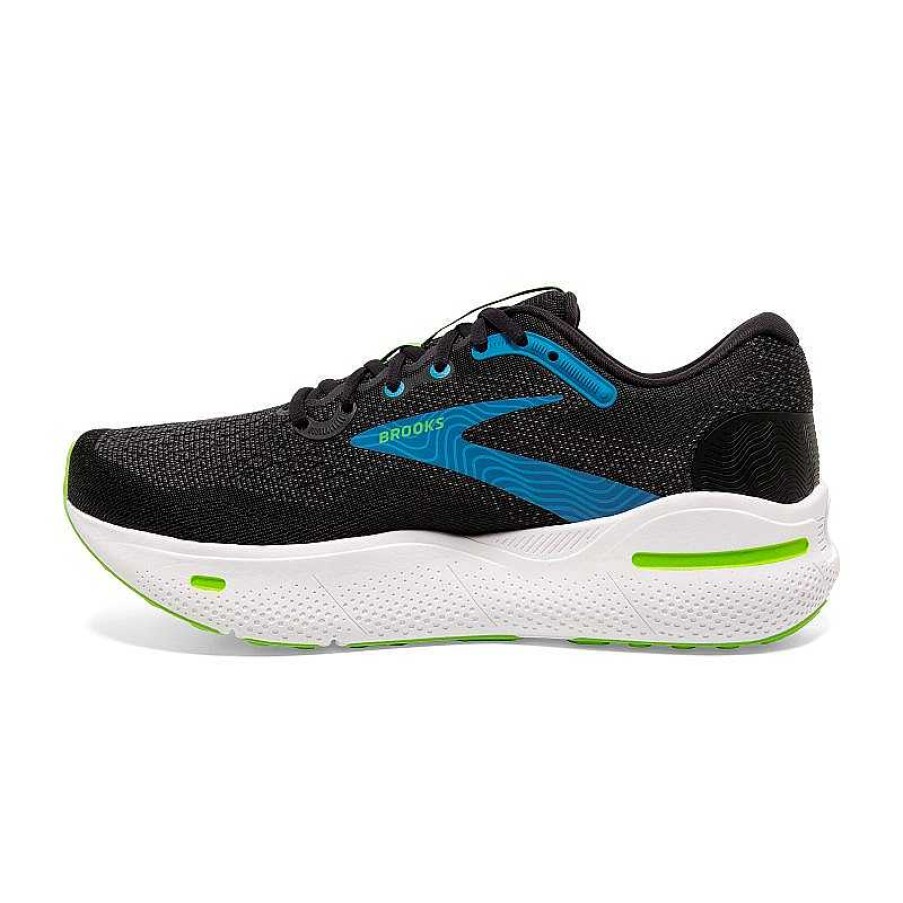 Men Brooks Running | Men'S Brooks Ghost Max - Black/Atomic Blue