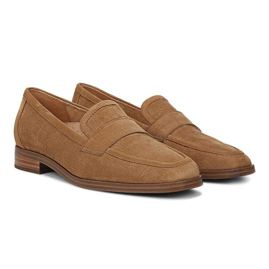 Women Vionic | Women'S Vionic Sellah Embossed Loafer - Tan Croc