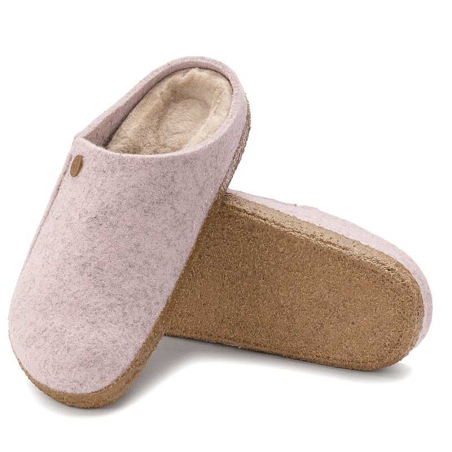 Women Birkenstock | Women'S Birkenstock Zermatt Shearling - Light Rose