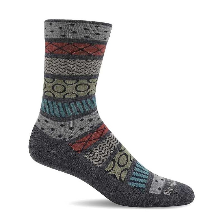 Accessories Sockwell | Women'S Sockwell Fairisle Pop - Charcoal