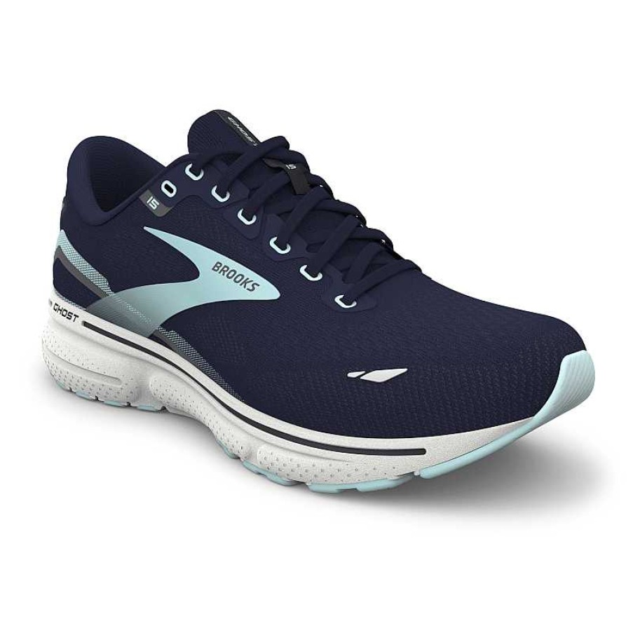 Women Brooks Running | Women'S Brooks Ghost 15 - Peacoat/Pearl/Salt Air