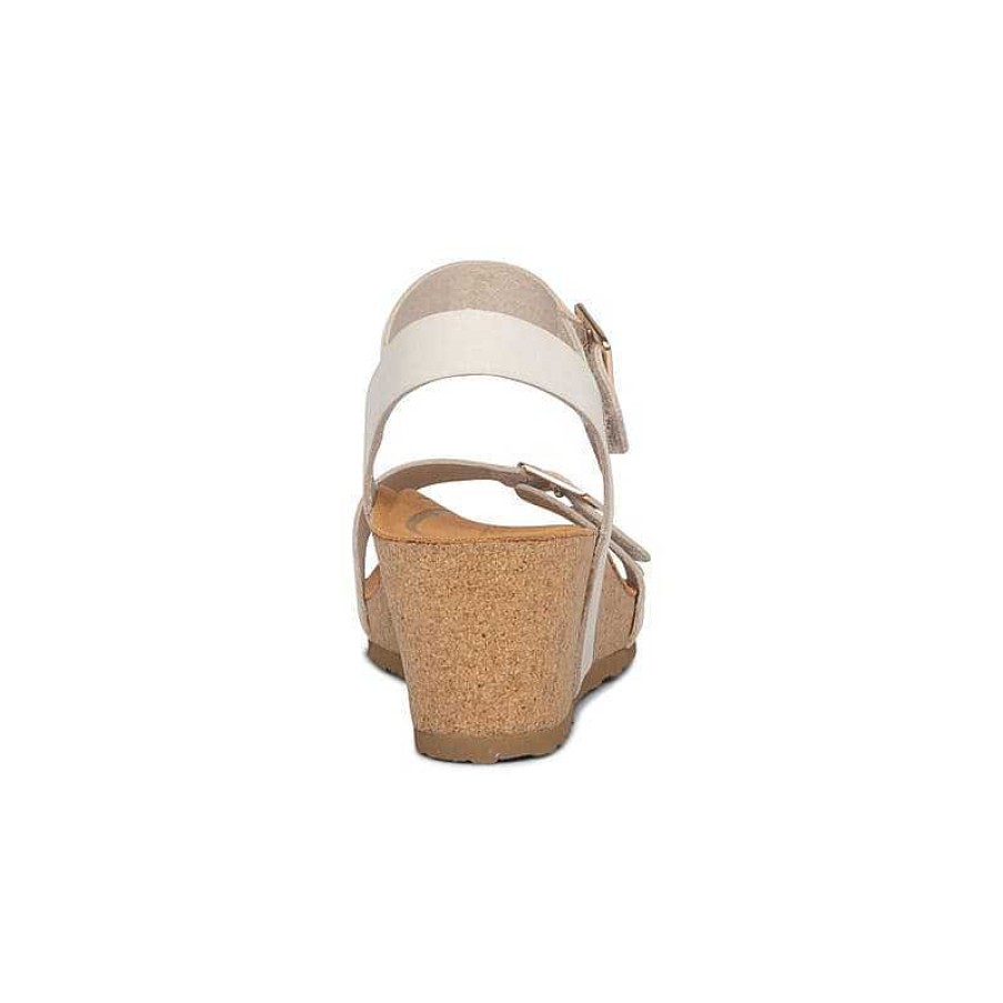 Women Aetrex | Women'S Aetrex Lexa Wedge Sandal - Ivory