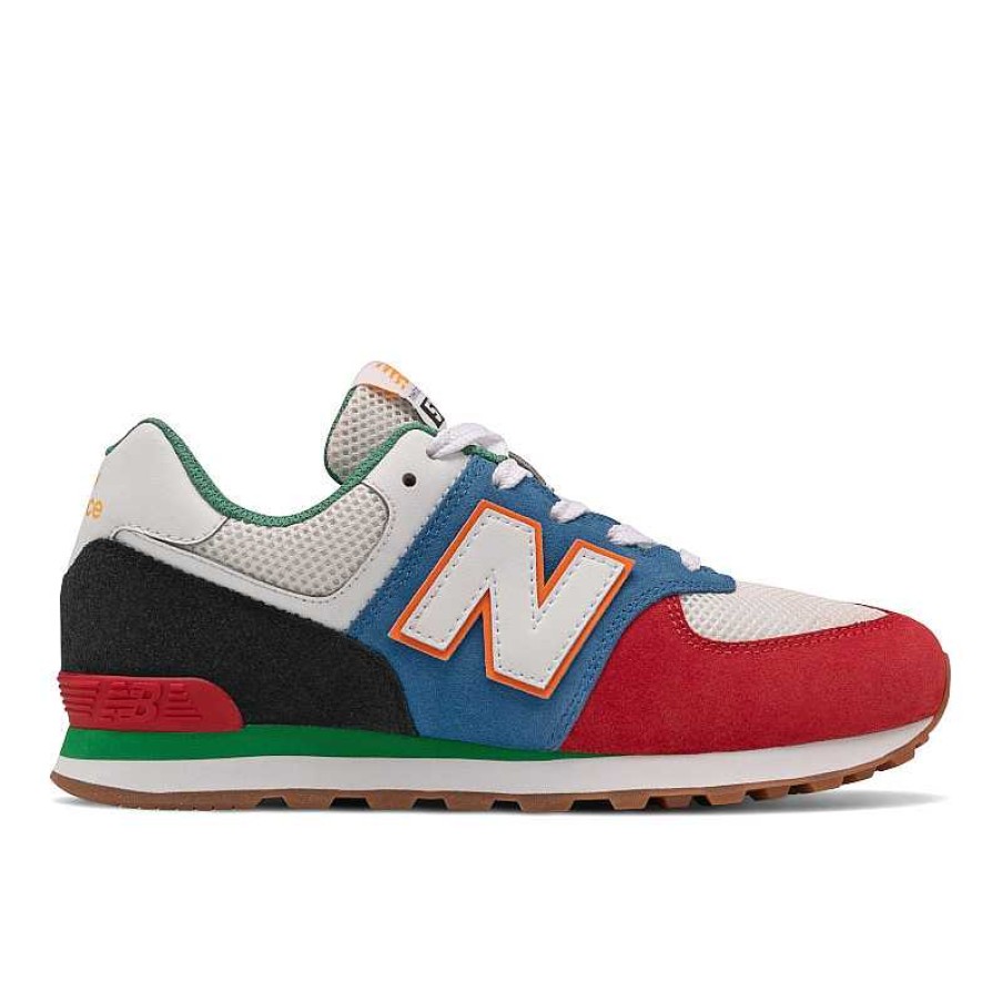 Kids New Balance | Kids' New Balance 574 Core Sizes 3.5-7- Blue/Red