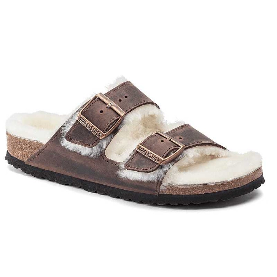 Women Birkenstock | Women'S Birkenstock Arizona Shearling - Habana