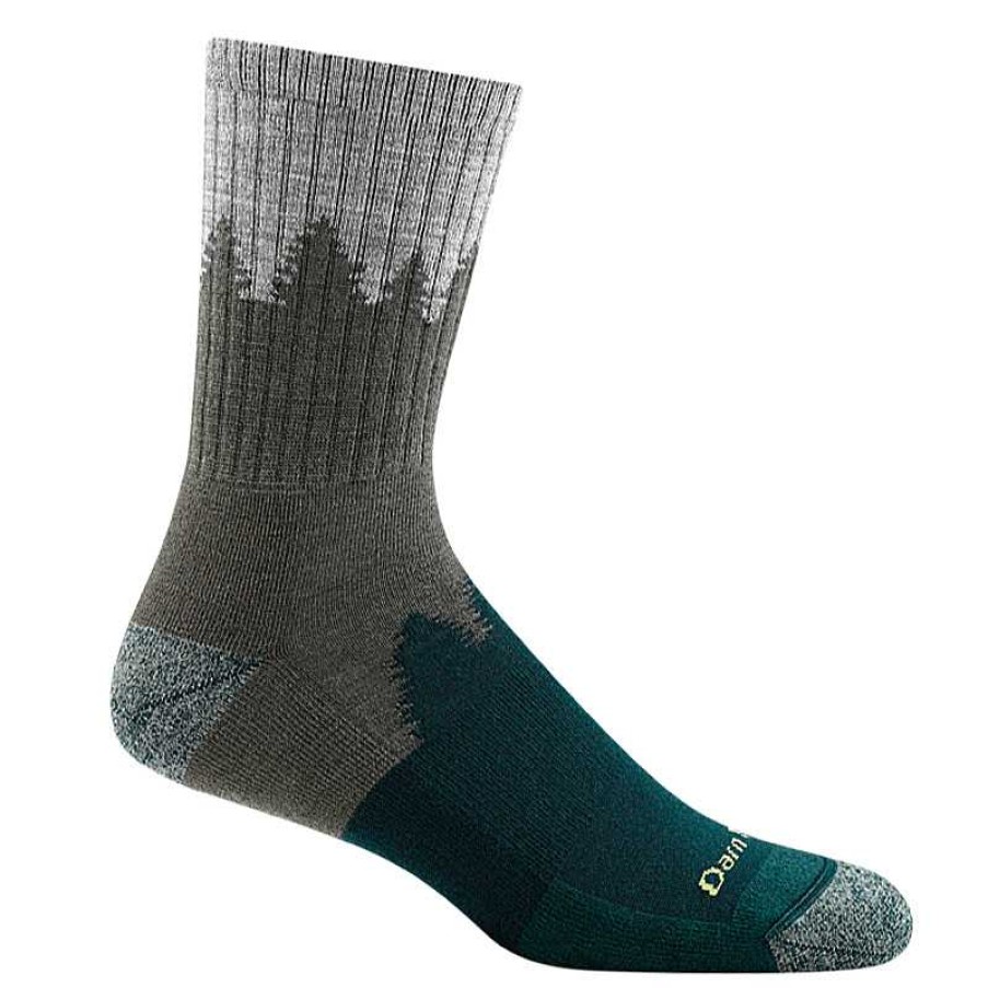 Accessories Darn Tough | Darn Tough Number 2 Micro Midweight Hiking Crew Socks - Green