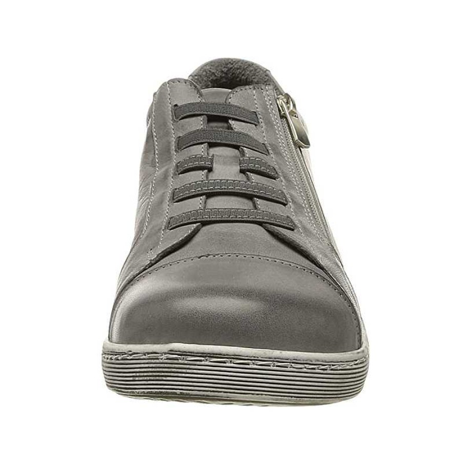 Women Andrea Conti | Women'S Andrea Conti Zip Sneaker - Dove Grey