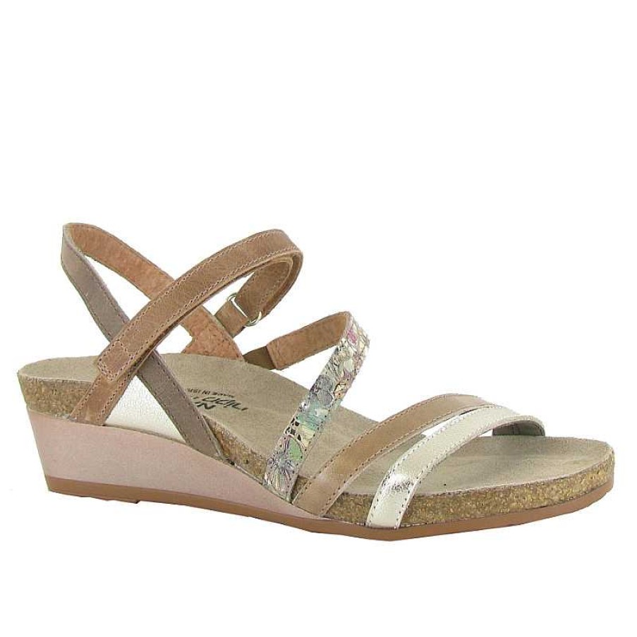 Women Naot | Women'S Naot Hero - Radiant Gold/Arizona Tan/Golden Floral/Latte