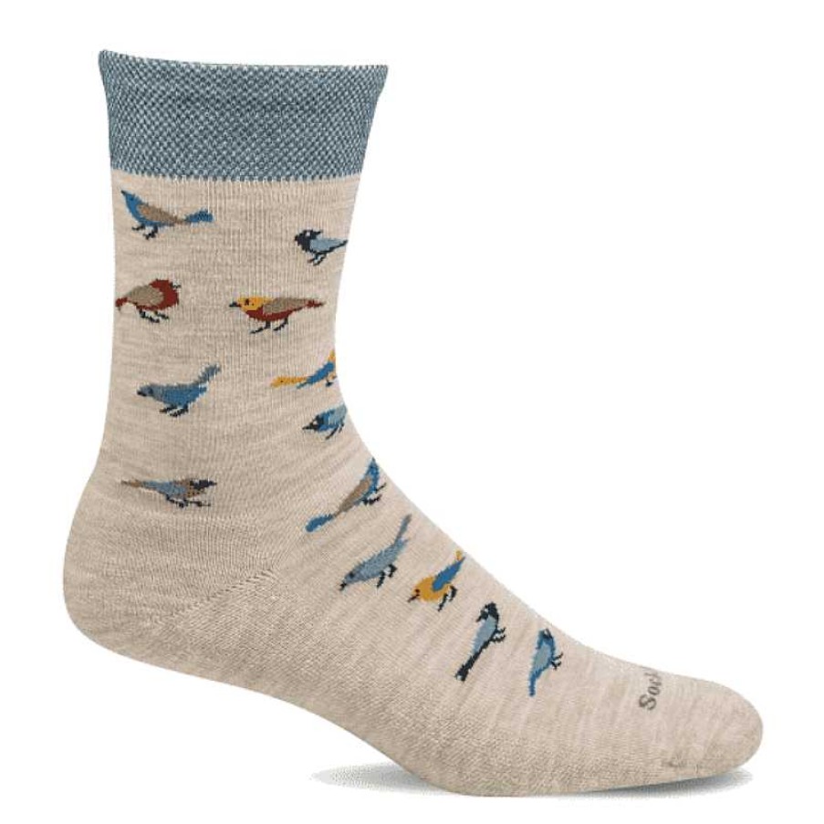 Accessories Sockwell | Sockwell Audubon Crew Socks - Barley