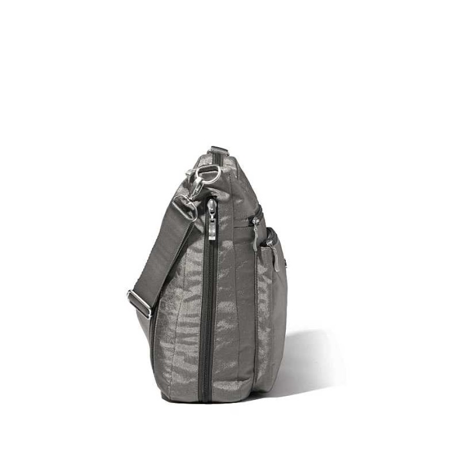 Accessories Baggallini | Baggallini Modern Pocket Large Hobo - Sterling Shimmer