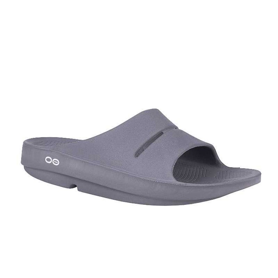 Men Oofos | Oofos Ooahh Slide - Slate