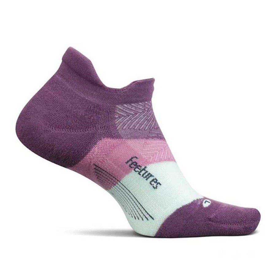 Accessories Feetures | Feetures Elite Max Cushion No Show Socks Peak Purple