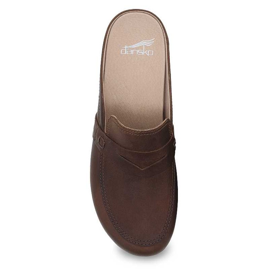 Women Dansko | Women'S Dansko Bel - Brown Oiled Pull Up