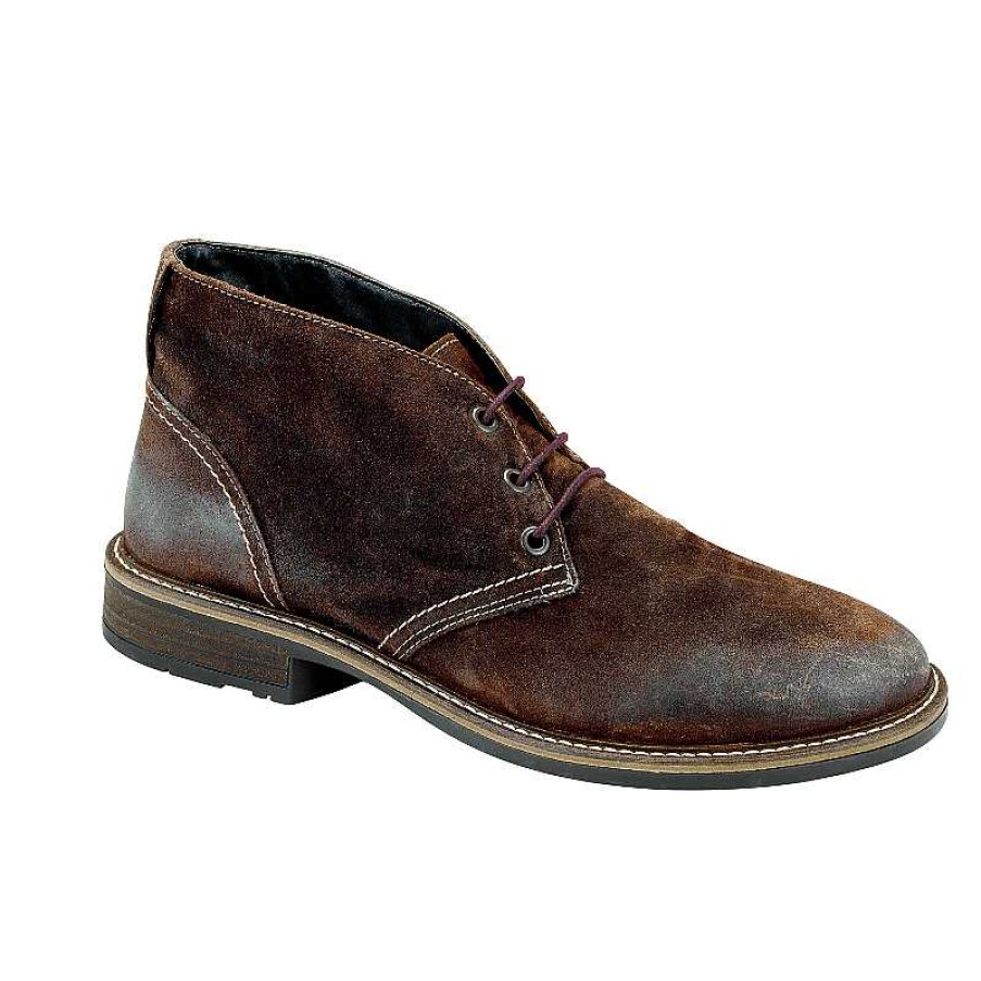 Men Naot | Men'S Naot Pilot - Seal Brown Suede