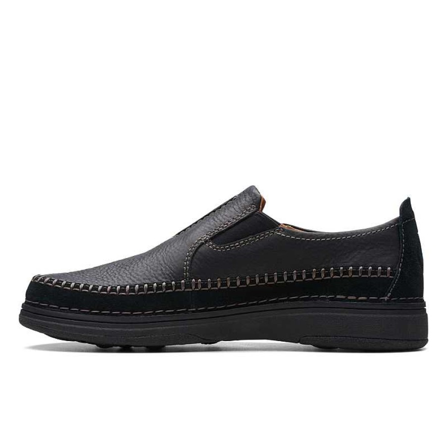 Men Clarks | Men'S Clarks Nature 5 Walk - Black Combi