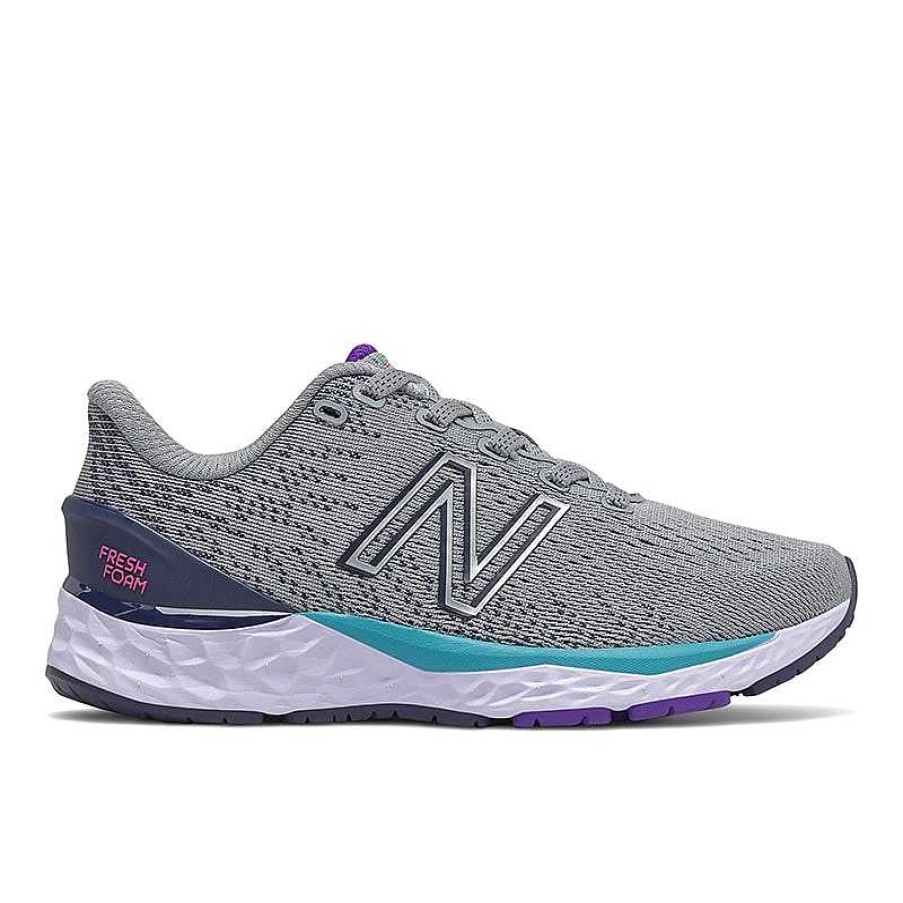 Kids New Balance | Kids' New Balance 880V11 - Steel/Virtual Sky/Deep Violet