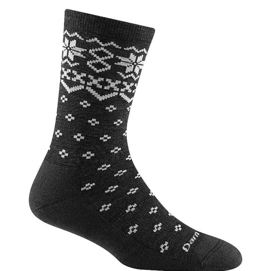 Accessories Darn Tough | Women'S Darn Tough Shetland Crew Lightweight Lifestyle Sock - Charcoal